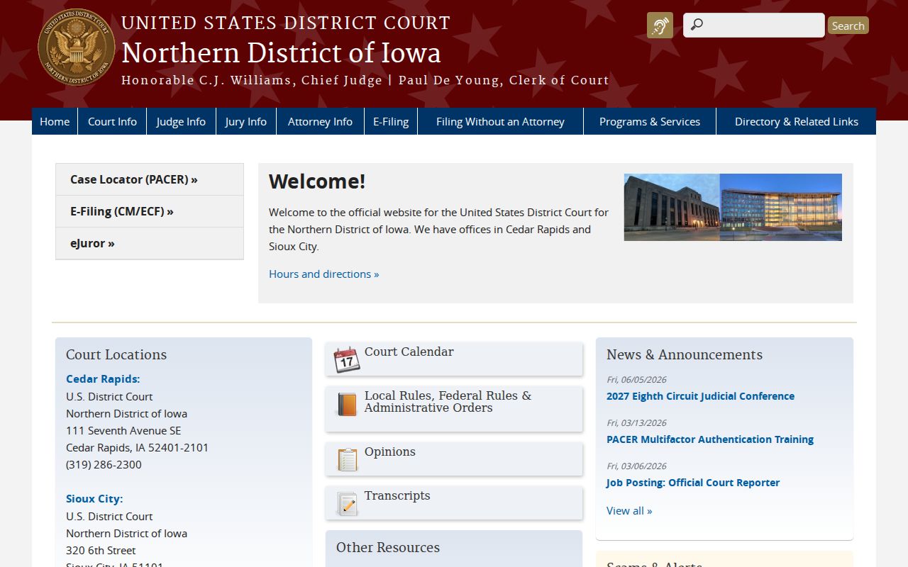Humboldt County federal criminal court records office