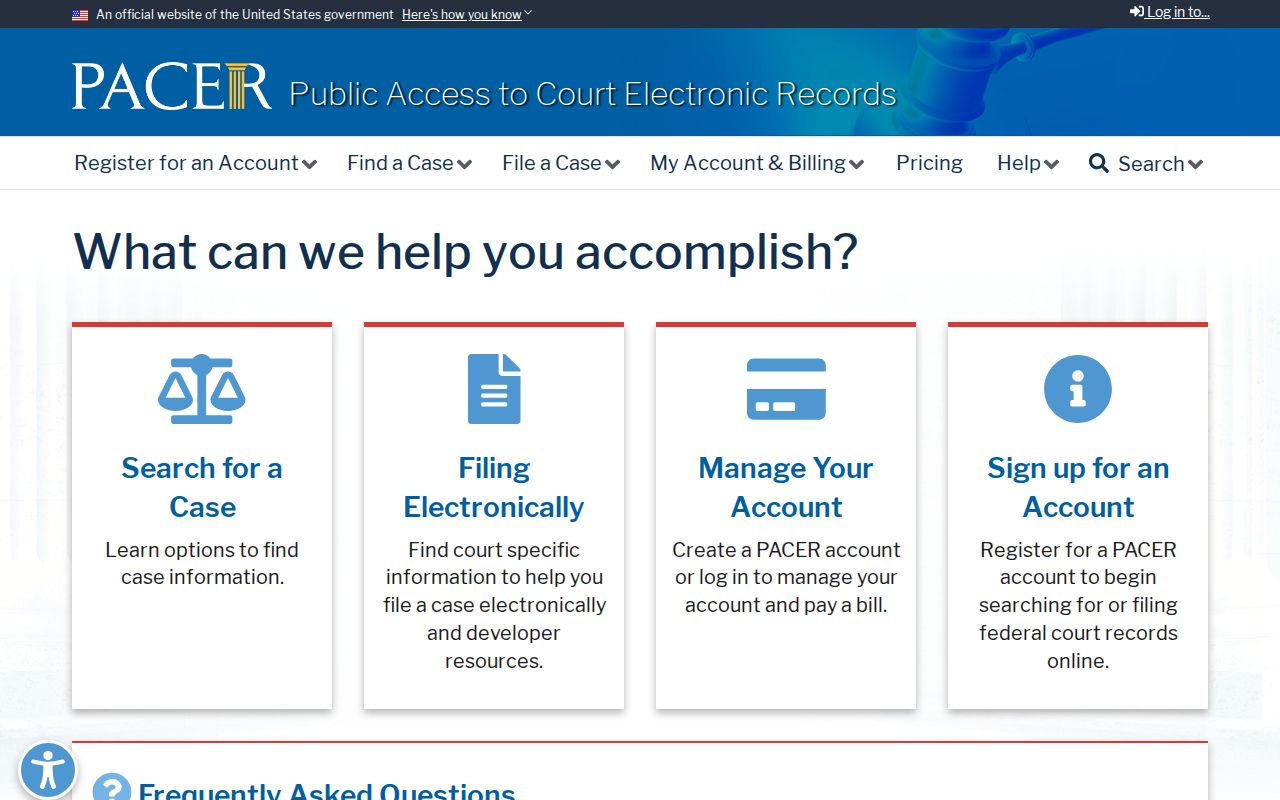 Humboldt County criminal records PACER federal docket access